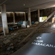 The trash-filled interior of the Marancã stadium (Image: AP)